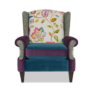 Anya - Boho Chic Wingback Accent Arm Chair by Couch.com