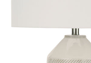 Contemporary Lighting, Table Lamp, Ceramic - Cream by Couch.com