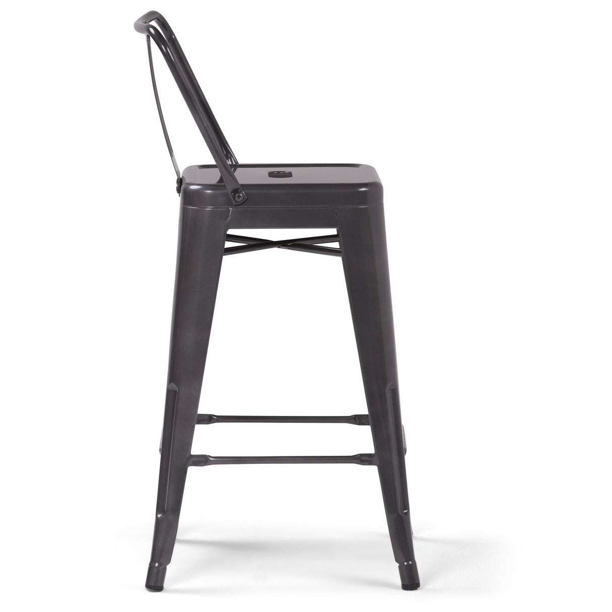 Rayne - Curved Back Metal Stool (Set of 2) by Couch.com