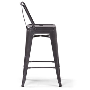 Rayne - Curved Back Metal Stool (Set of 2) by Couch.com