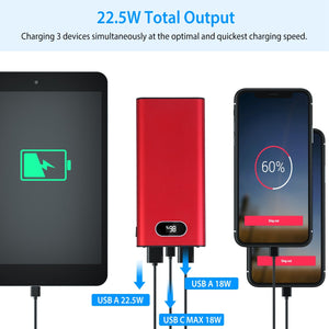 20000mAh Power Bank Portable With External Battery Pack by DirectDeals