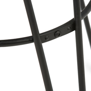 Simeon - Multifunctional Metal Stool With Wood Seat by Couch.com