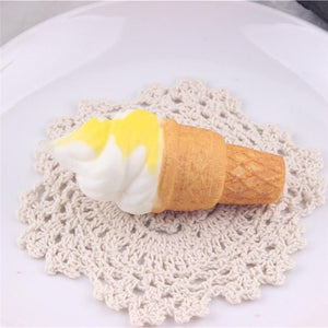 Slow rebound simulation ice cream small torch sweet pendant decompression toy squeezing music