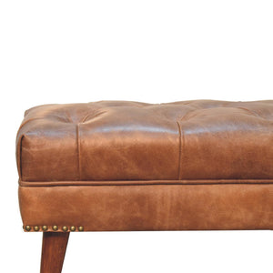 Harbour - Leather Bench - Brown by Couch.com