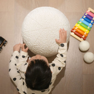 Luna - Round Sphere Accent Ball Throw Pillow by Couch.com