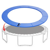 8-16 FT Trampoline Pad Replacement Safety Pad with Fixing Straps (Blue)-14ft