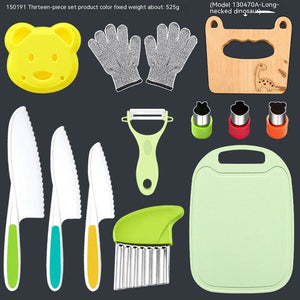 Children's Anti-cutting Gloves Cutting Board Fruit Knife