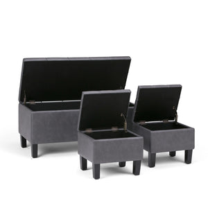 Dover - 3 Piece Storage Ottoman Contemporary Design by Couch.com