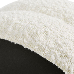 Homary - Floor Cushion Footrest Ottoman - Ivory White by Couch.com