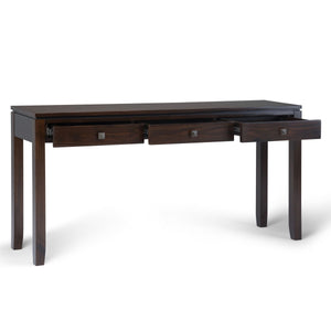 Cosmopolitan - Wide Console Sofa Table - Mahogany Brown by Couch.com