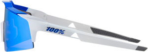 100% Speedcraft SL Sunglasses - White - Blue Mirror 60008-00003