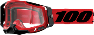 100% Racecraft 2 Goggles - Red - Clear 50009-00003