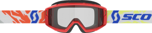 SCOTT Youth Primal Goggles - Red - Clear 4030260004043