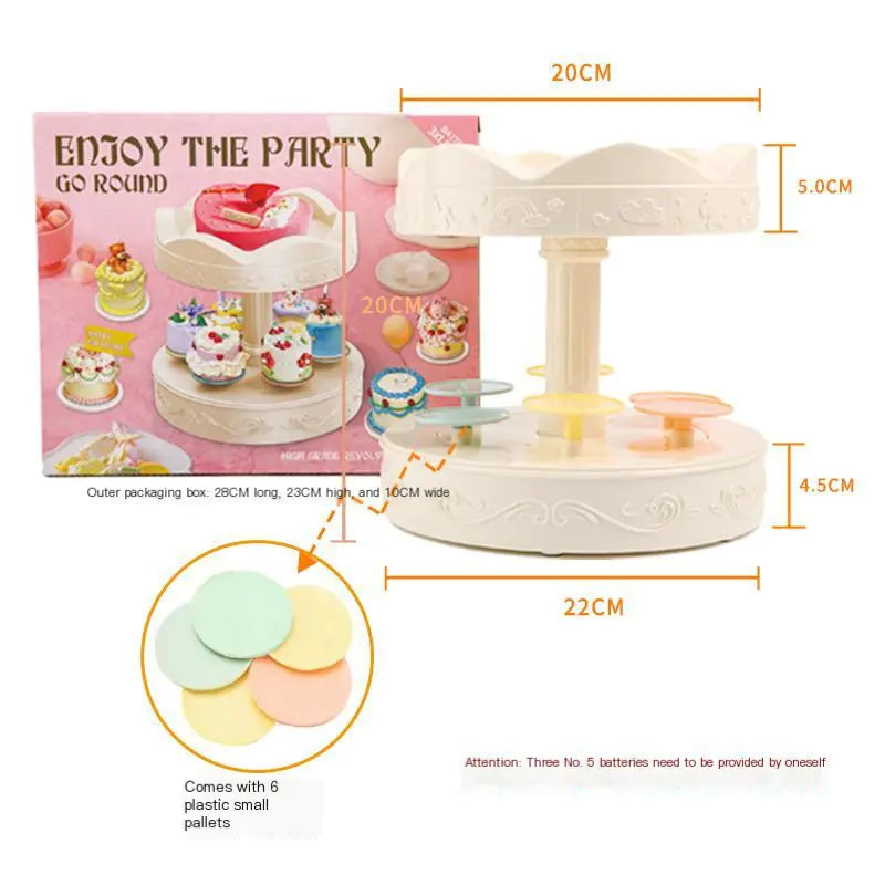 Automatic Rotating Carousel Cake Stand Machine