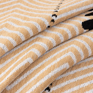 Chenille Sofa Throw Cover, Textured Chevron Decorative Couch Blanket for Living Room