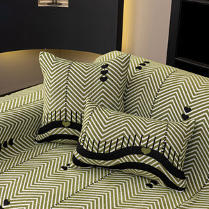 Chenille Sofa Throw Cover, Textured Chevron Decorative Couch Blanket for Living Room