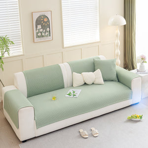 Non-Slip Diamond Quilted Sofa Cover, Separate Pieces Sectional Couch Protector