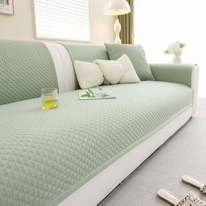 Non-Slip Diamond Quilted Sofa Cover, Separate Pieces Sectional Couch Protector
