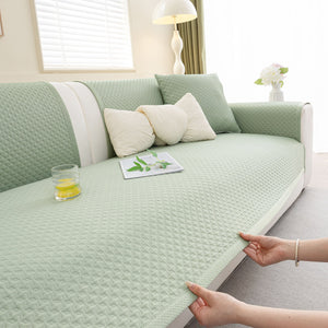 Non-Slip Diamond Quilted Sofa Cover, Separate Pieces Sectional Couch Protector