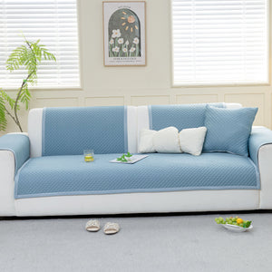 Non-Slip Diamond Quilted Sofa Cover, Separate Pieces Sectional Couch Protector