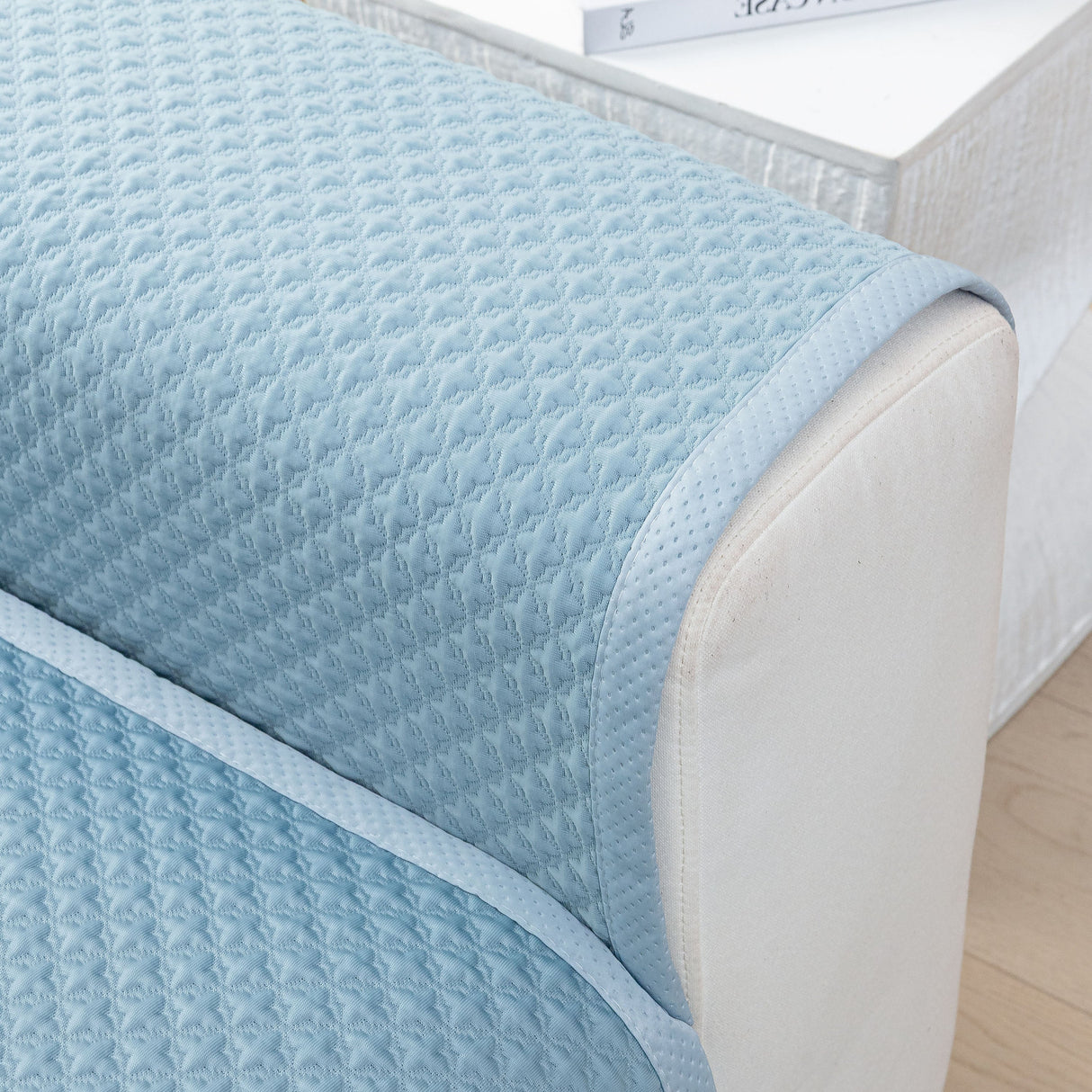 Non-Slip Diamond Quilted Sofa Cover, Separate Pieces Sectional Couch Protector