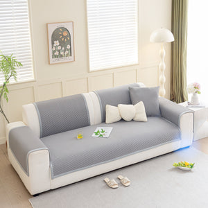 Non-Slip Diamond Quilted Sofa Cover, Separate Pieces Sectional Couch Protector