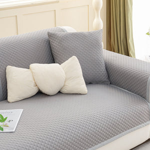 Non-Slip Diamond Quilted Sofa Cover, Separate Pieces Sectional Couch Protector