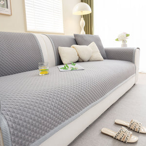 Non-Slip Diamond Quilted Sofa Cover, Separate Pieces Sectional Couch Protector