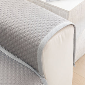 Non-Slip Diamond Quilted Sofa Cover, Separate Pieces Sectional Couch Protector