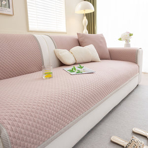 Non-Slip Diamond Quilted Sofa Cover, Separate Pieces Sectional Couch Protector