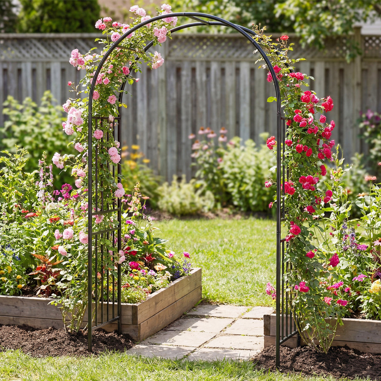 7.2 Feet Garden Decoration Climbing Plants Arch