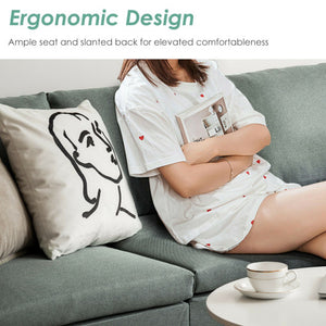 Convertible L-Shaped Sectional Sofa Couch with Reversible Chaise-Green