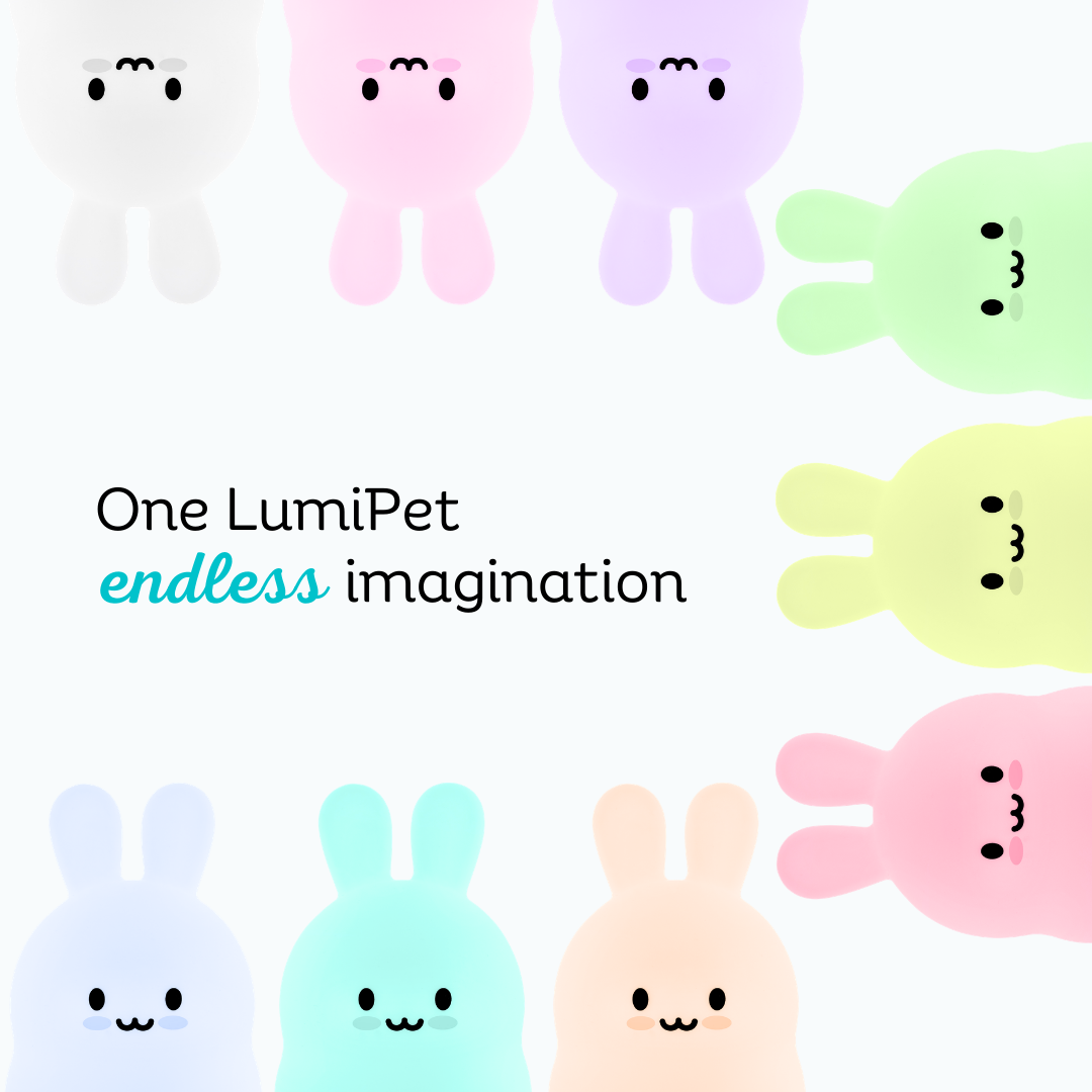 LumiPets® Basil the Bunny- Children's Touch Night Light Junior