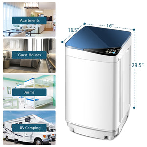 Full-Automatic Washing Machine with Built-in Barrel Light-Blue