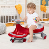 Wiggle Car Ride-on Toy with Flashing Wheels-Blue