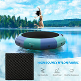 10 Feet Inflatable Splash Padded Water Bouncer Trampoline-Yellow