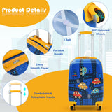 2PC Kids Luggage Set Rolling Suitcase & Backpack-Pink