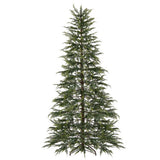 7.5 Feet Artificial Christmas Tree with Branch Tips and Colorful LED Lights