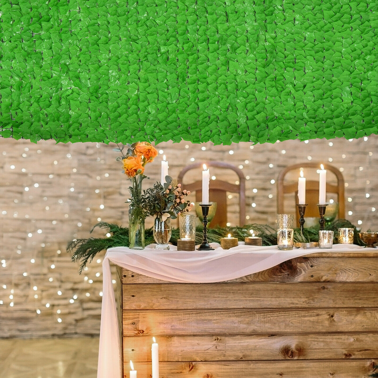118 x 39 Inch Artificial Ivy Privacy Fence for Fence and Vine Decor