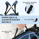 Golf Stand Cart Bag with 4 Way Divider Carry Organizer Pockets-Black