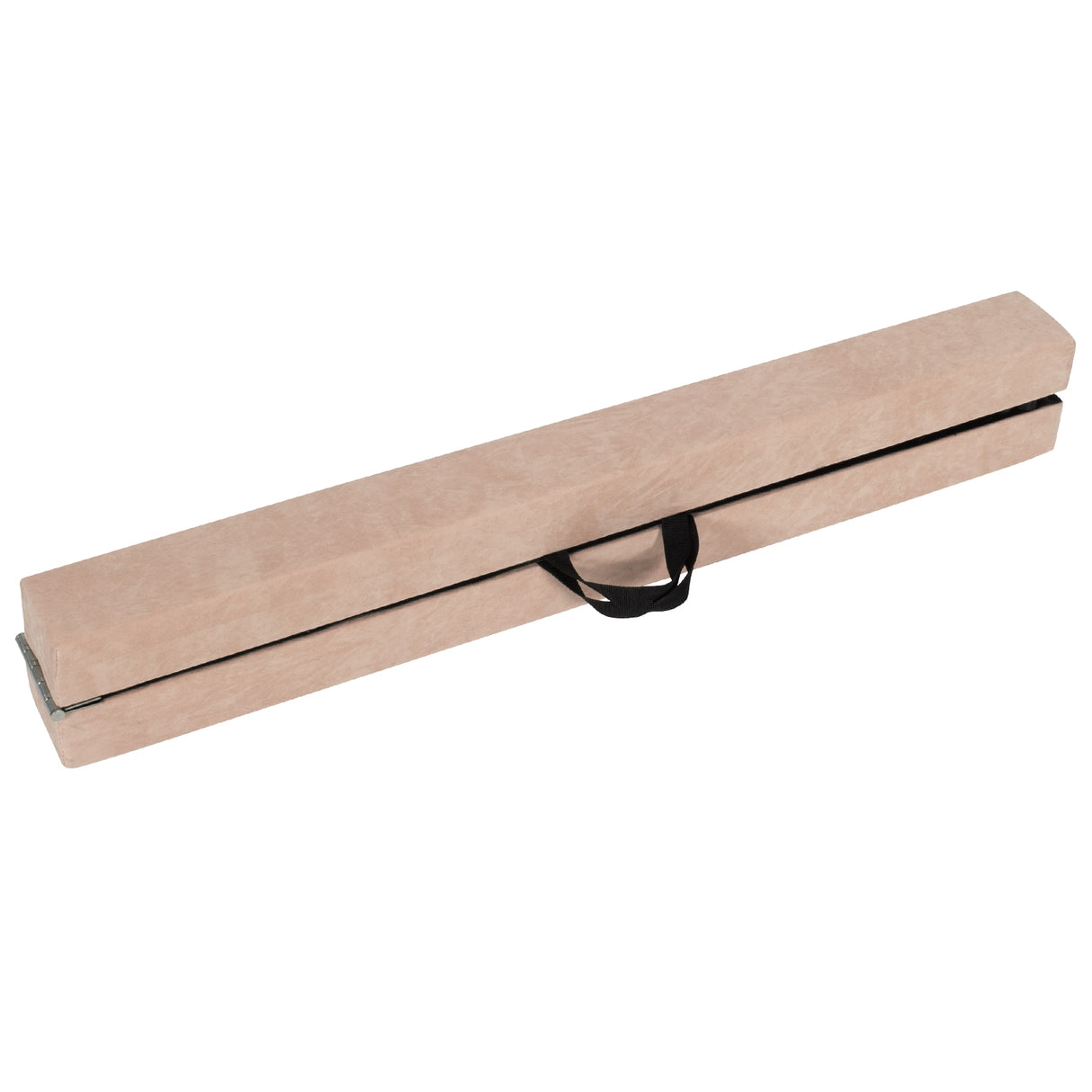9 FT Folding Gymnastics Balance Beam with Anti-slip Base and Pine Wood Frame-Brown