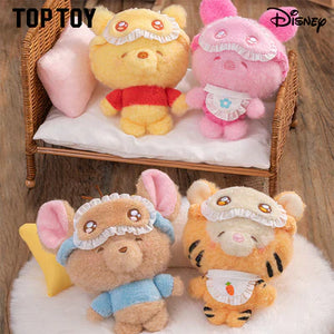 [In Stock] MINISO Disney Squinting Sleepwear Series Plush Keychains Gift Blind Box