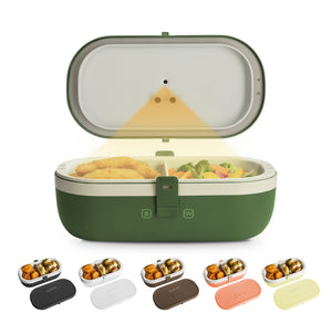 Self-Heating Lunch Box With USB-C Cord and UV LIGHT SANITIZER