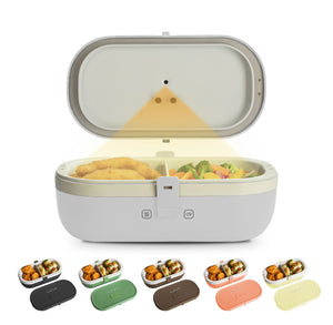 Self-Heating Lunch Box With USB-C Cord and UV LIGHT SANITIZER