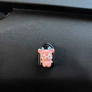 2 Pcs Simple Car Small Hooks Cartoon Decorative Cute Car Dashboard Hook Mini Hanger for Mask Heart Adhesive Hook for Hat Coat Towel Wall Hanging Multi Vehicle Sticky Hooks Durable Holder Automobile Styling Interior Organizer Ornaments Hook