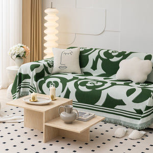 Chenille Sofa Cover Blanket, Couch Cover Blanket Throws for Couches Living Room Furniture Throw Covers