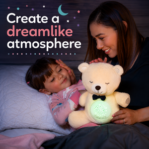 Lumipets Bear with Sound  Nursery Night Light & Sound Soother for Babies
