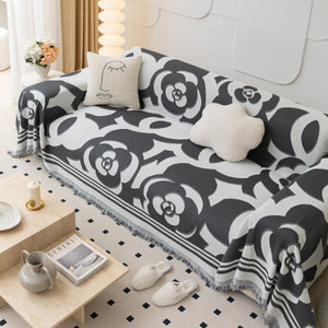 Chenille Sofa Cover Blanket, Couch Cover Blanket Throws for Couches Living Room Furniture Throw Covers