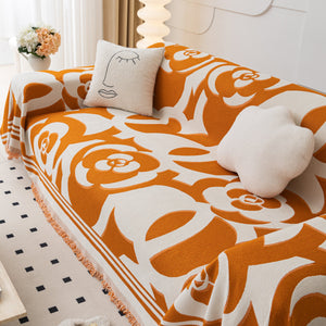 Chenille Sofa Cover Blanket, Couch Cover Blanket Throws for Couches Living Room Furniture Throw Covers