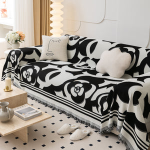 Chenille Sofa Cover Blanket, Couch Cover Blanket Throws for Couches Living Room Furniture Throw Covers